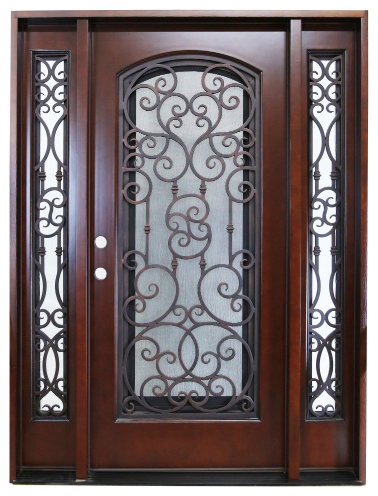 Forever Doors, Exterior Front Entry Composite Door FRR02TP, 60"x80", Right H