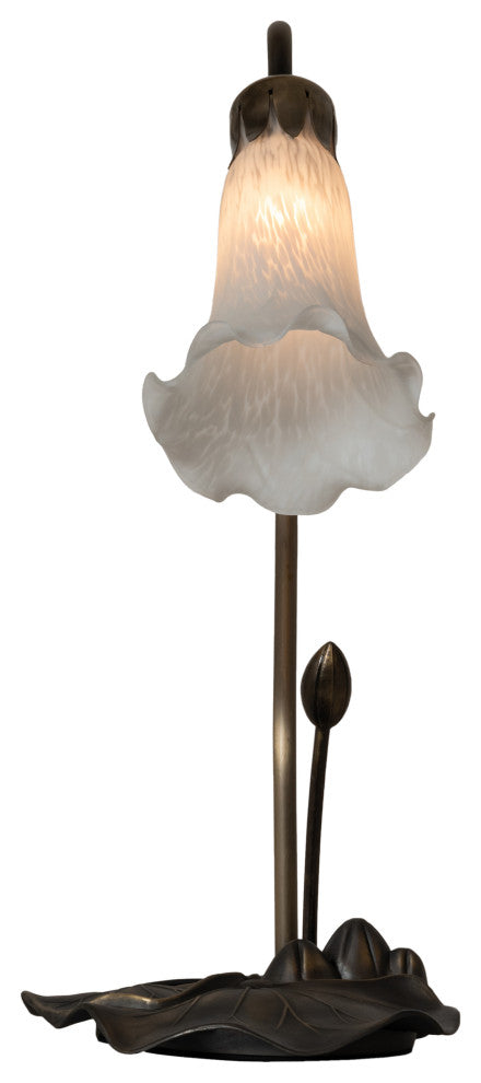 Meyda Lighting 13730 16" High White Pond Lily Accent Lamp