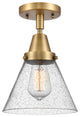 INNOVATIONS LIGHTING 447-1C-BB-G44-LED Large Cone Flush Mount
