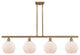 Innovations Lighting 516-4I-BB-G121-8 Athens 4 Light 48" Island Light