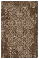 Surya Hoboken HOO-1013 6'x9' Rug, Dark Brown/Ivory