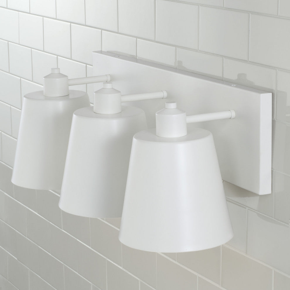 Capital Lighting 151331 Alden 3 Light 24"W Vanity Light - Matte White