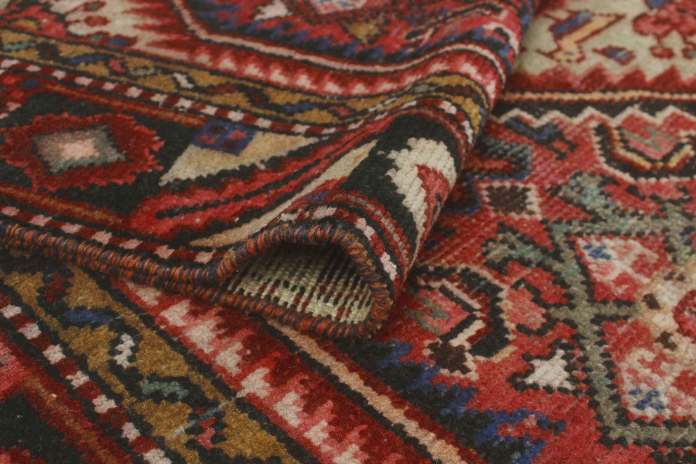 Semi-Antique Birdhil Rust/Beige Runner, 4'10x10'0