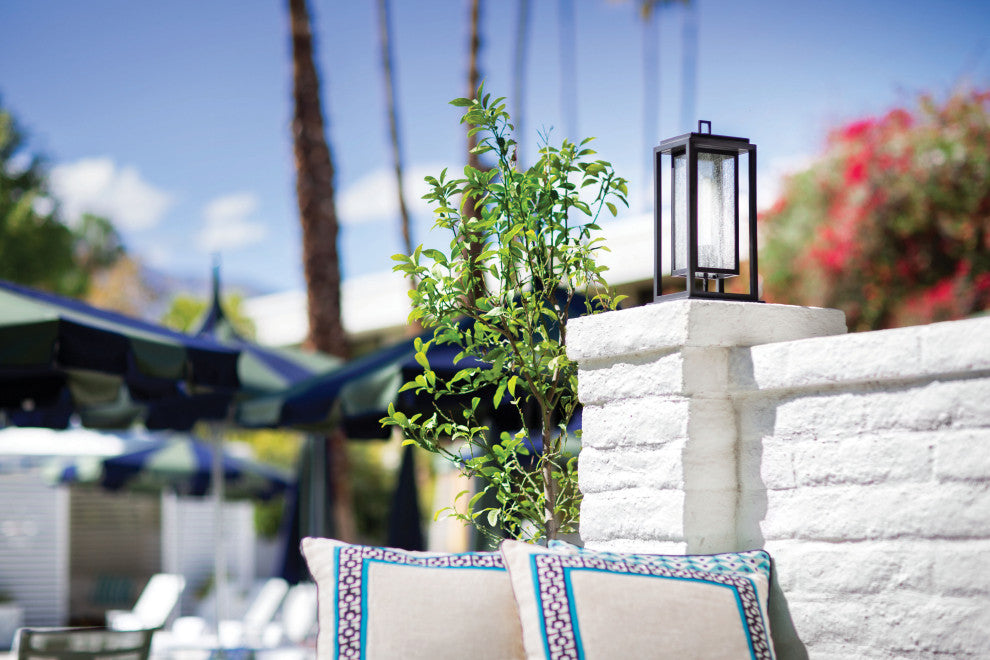 Hinkley Republic Medium Pier Mount Lantern, Oil Rubbed Bronze