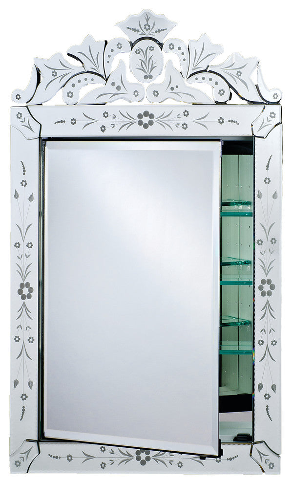 Afina Radiance Traditional Venetian Medicine Cabinets, Hinge Right