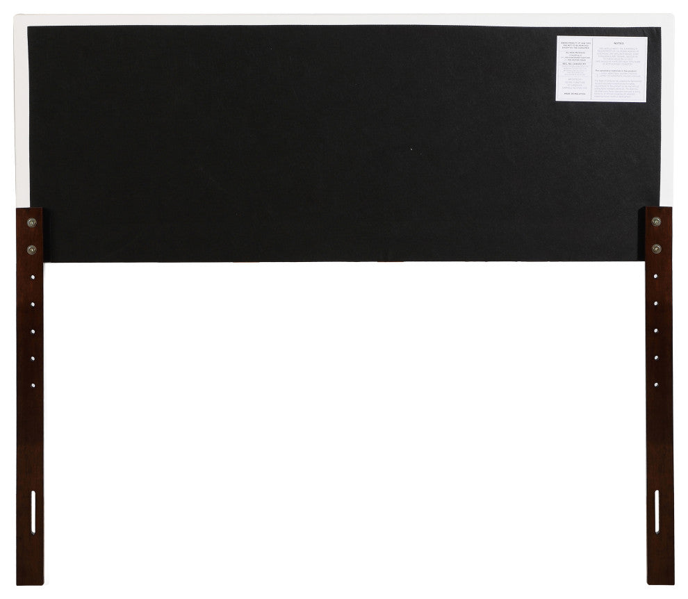 Novo Faux Leather Headboard, White, King