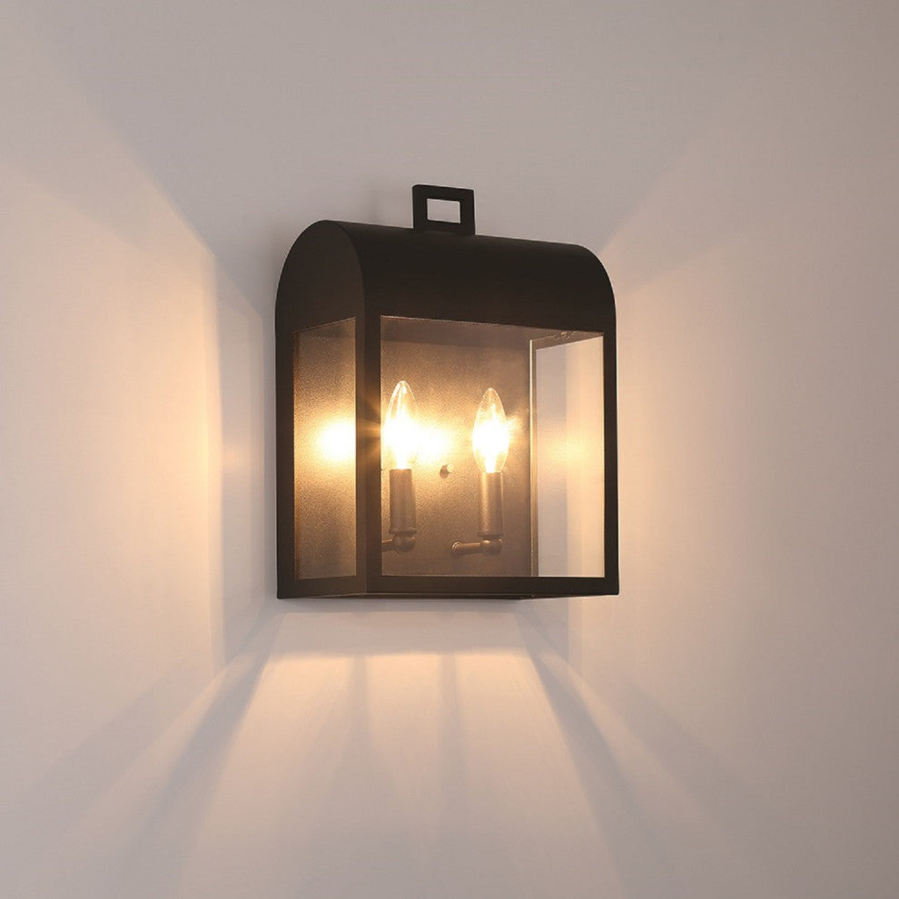 14" 2-Light Outdoor Wall Sconce