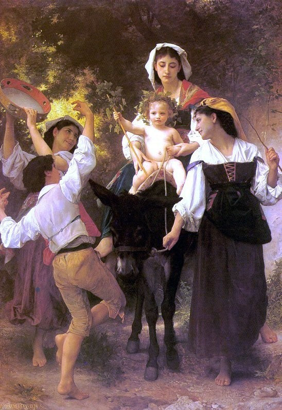 William Adolphe Bouguereau Return from the Harvest Wall Decal