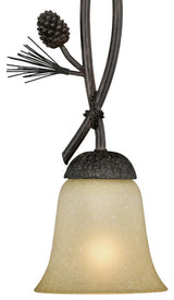 Vaxcel Lighting P0201 Sierra 6"W 1 Light Mini Pendant - Black Walnut