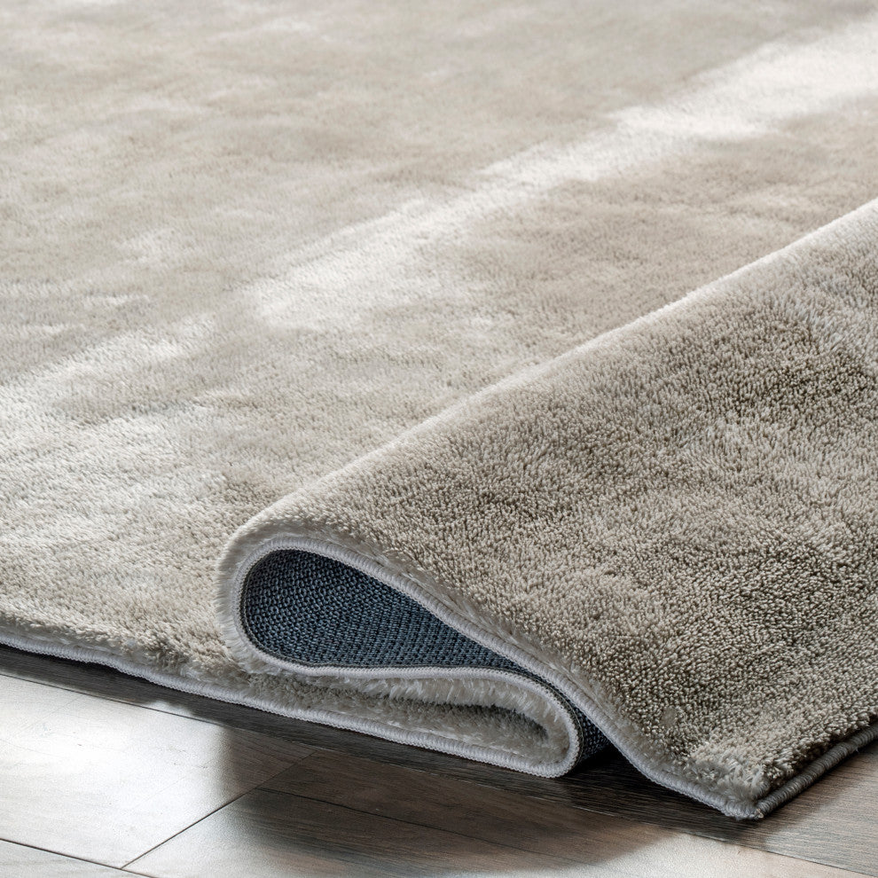 nuLOOM Loni Solid Machine Washable Shag Area Rug, Beige, 8'x10'