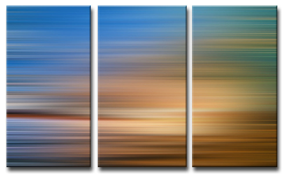 Ready2HangArt 'Blur Stripes XXXVI' 3-PC Canvas Wall Art Set, 24 in. Highx12 in