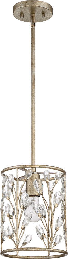 Quoizel MDL1508VG One Light Mini Pendant Meadow Lane Vintage Gold