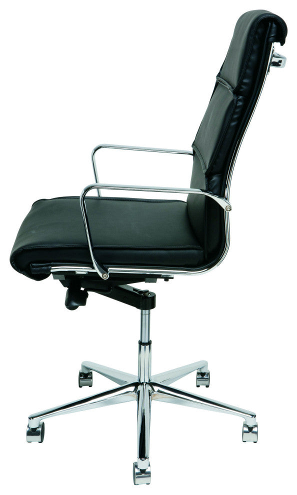 Nuevo Living Lucia Office High Back Office Chair, Black