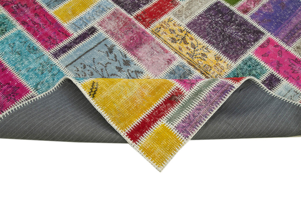Rug N Carpet - Handwoven Turkish 5' 5" x 8' 2" One-of-a-Kind Patchwork Rug