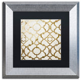 Color Bakery 'Moroccan Gold II', Silver Frame, Black Mat, 11x11