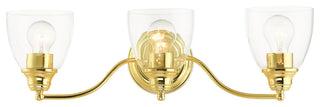 Polished Brass Transitional, Colonial, Vanity Sconce