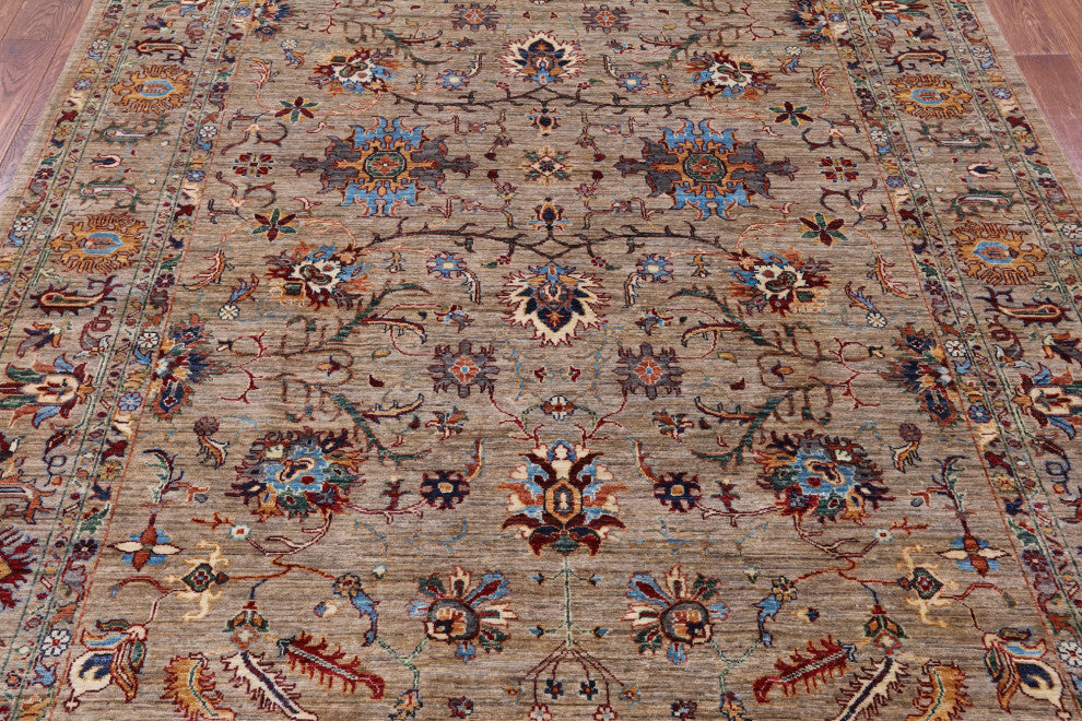 Persian Tabriz Hand Knotted Wool Rug 7' 0" X 10' 0" Q10002