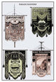Odd Fellows: Parade Banners: Nebraska, Ohio, and Massachusetts