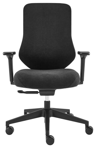 Jeppe Office Chair, Black Fabric and Black Base