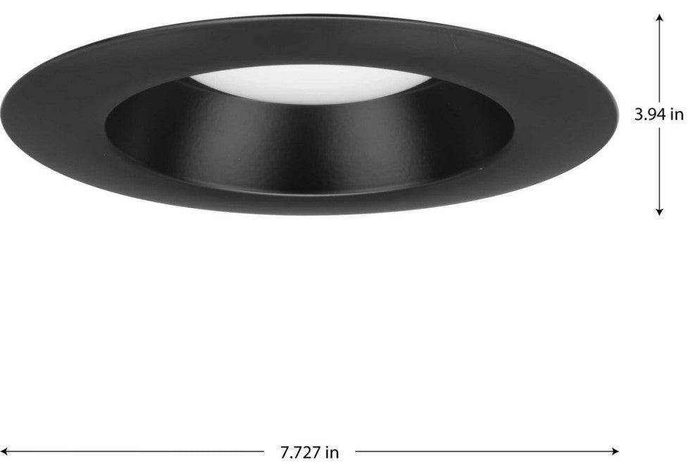 Intrinsic Collection 6" 5-CCT Black LED Eyeball Trim for Recessed Housings