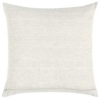 Baia Embroidered Belgian Linen Throw Pillow, 20x20