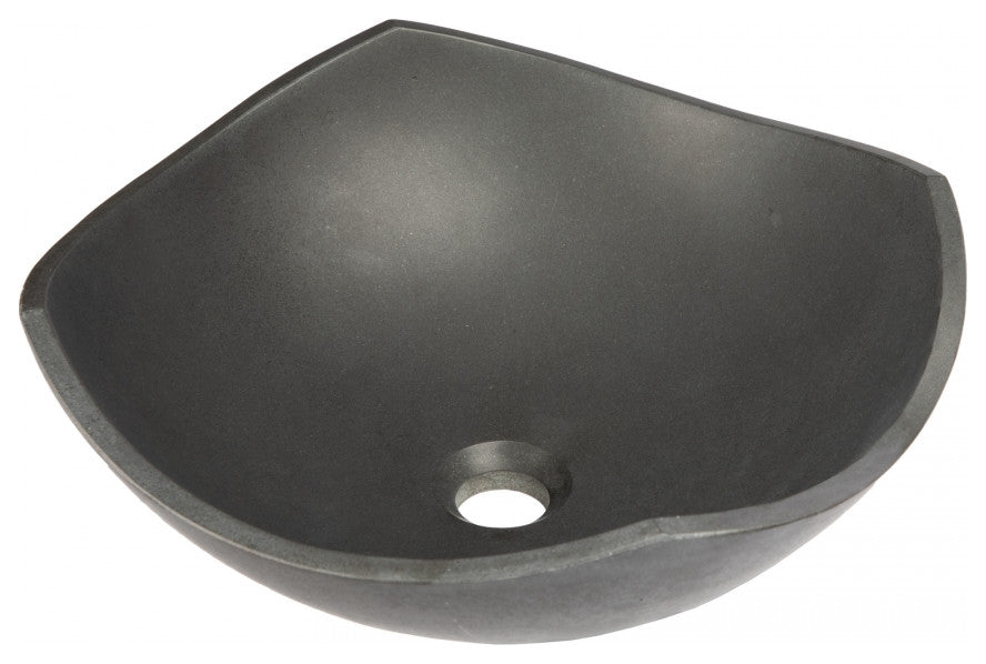 Eden Bath EB_S027LS-H Arched Edges Bowl Sink - Honed Lava Stone