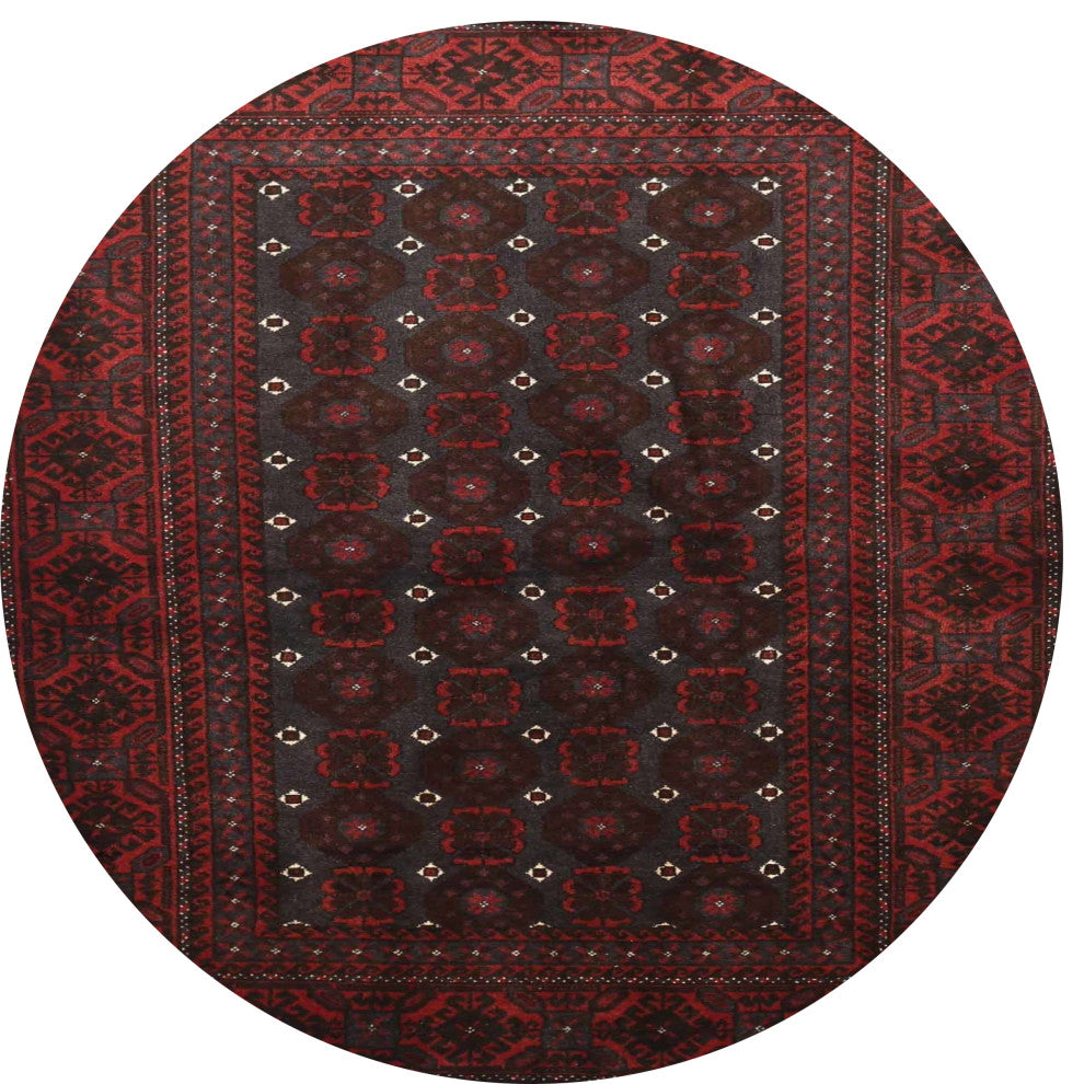 Ahgly Company Indoor Round Traditional Area Rugs, 4' Round