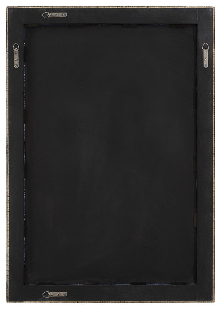 Uttermost Cape Whitewashed Rattan Mirror