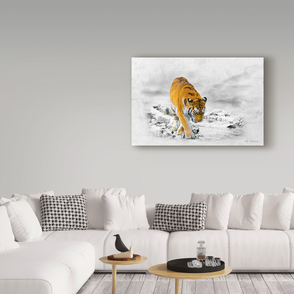 "The King Tiger" by Ata Alishahi, Canvas Art, 12"x19"