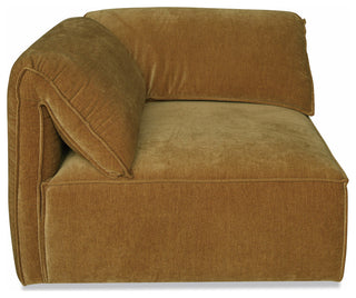 Divani Casa Gene Modern Ochre Fabric Modular Corner Sectional Seat