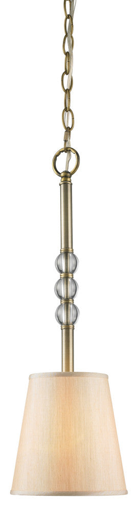 Golden Lighting Waverly Sconce, Antique Brass with Parchment Shade