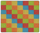 Flagship Carpets FA1009-58FS 10'6x13'2 Cozy BasketWeave Blocks/Multi Rug