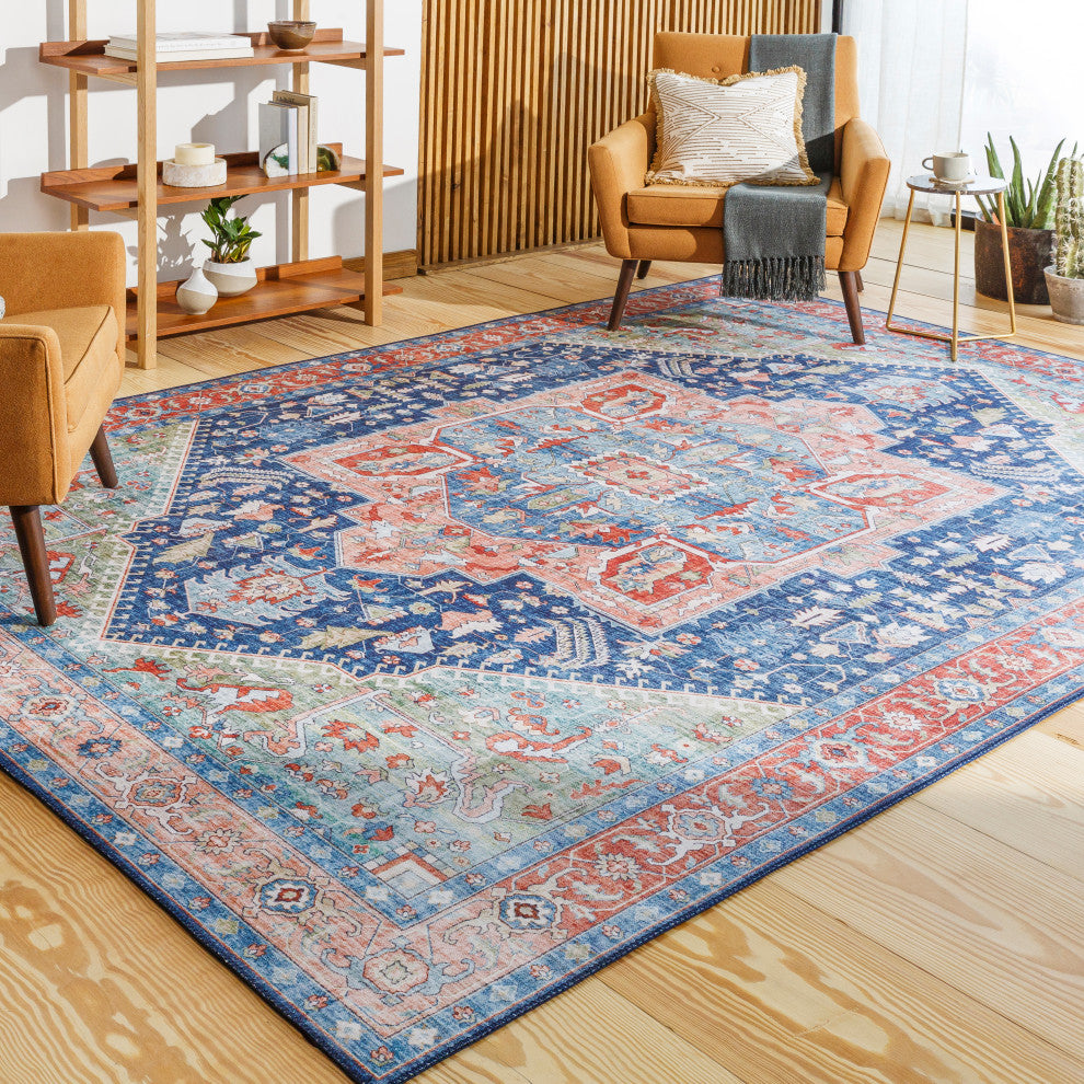 Iris IRS-2312 Traditional Blue 2'3"x3'9" Area Rug