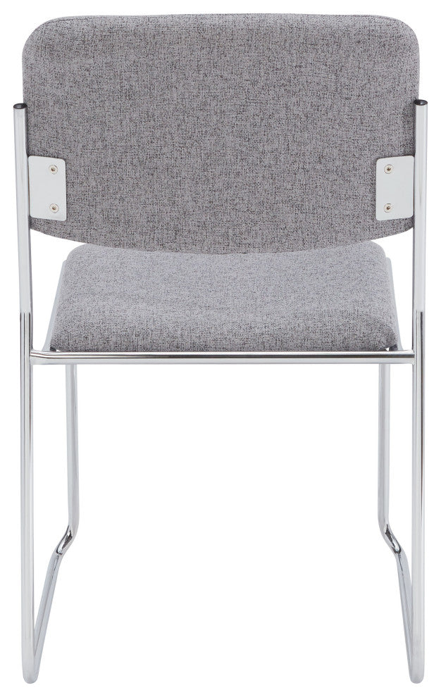 NPS 8600 Fabric Padded Signature Stack Chair, Classic Grey