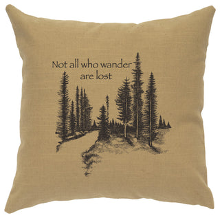 Linen Image Pillow Wander, Straw