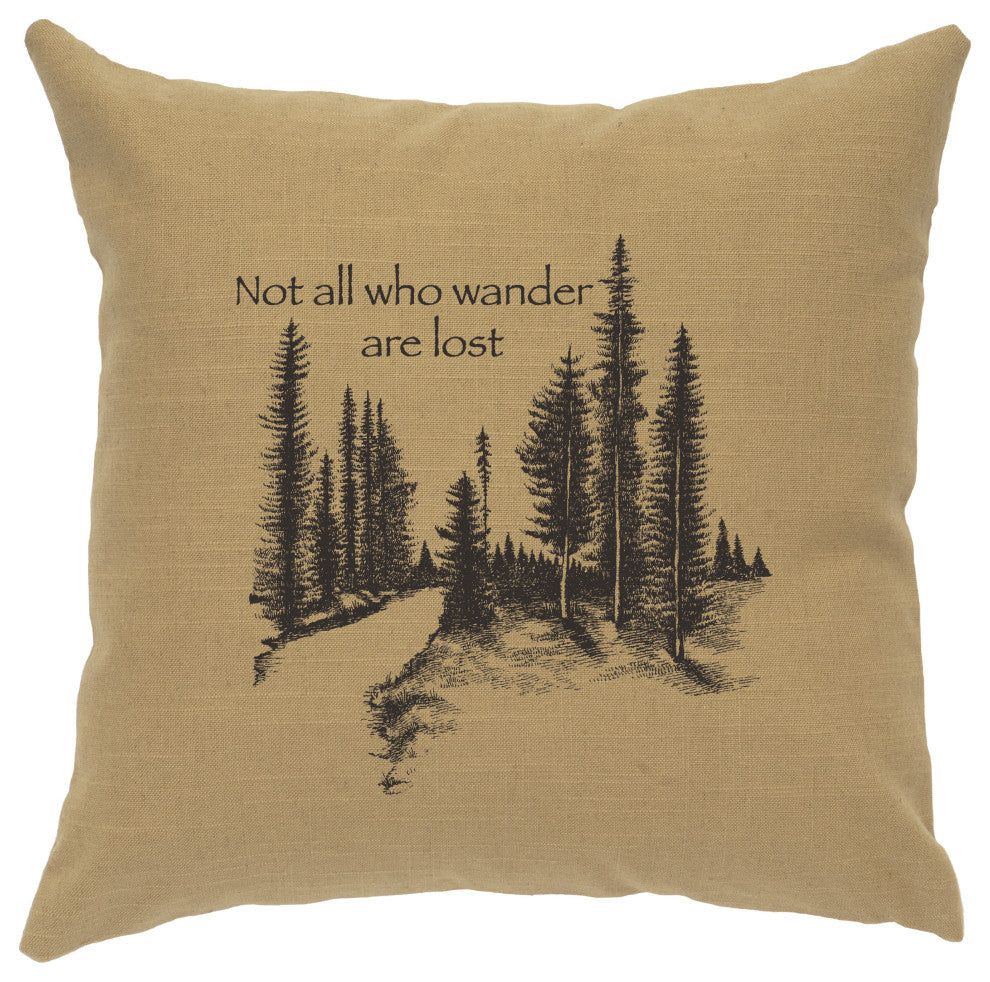 Linen Image Pillow Wander, Straw