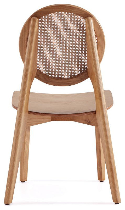 Manhattan Comfort Versailles Dining Chair, Nature, Set of 2