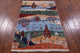Tribal Persian Gabbeh Hand Knotted Wool Rug 3' 4" X 5' 1" Q10422