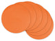 Round Woven Placemats, Set of 6, Guava