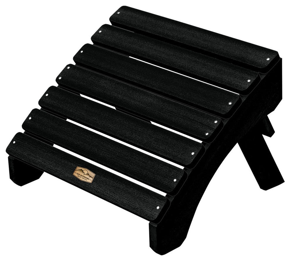 The Essential Folding Ottoman, Abyss (Black)