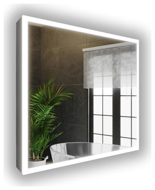 Gabriella Modern LED Bathroom Vanity Mirror, 30"x24"