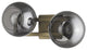 Lunette 2-Light Aged Brass Sconce