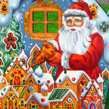 Gingerbread House Freestanding Wooden Lawn Decor