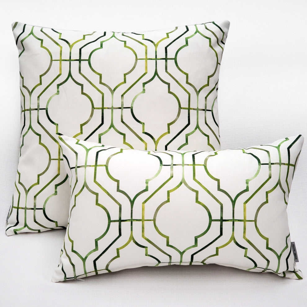 Biltmore Gate Green Throw Pillow 20x20, with Polyfill Insert