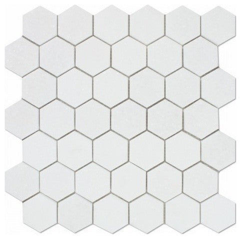 12"x12" Calacatta Gold Italian Calcutta Marble Polished Hexagon Mosaic Tile