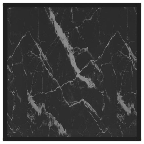 vidaXL Coffee Table End Table Living Room Sofa Table Black Tempered Glass