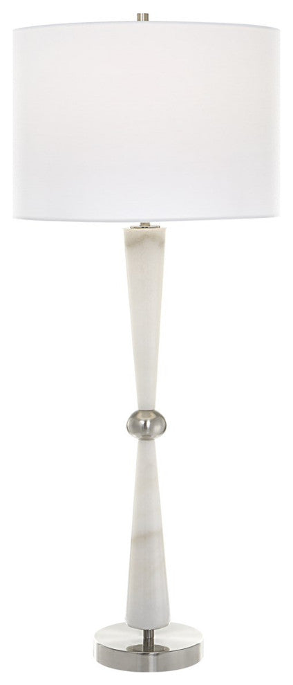 Uttermost Hourglass White Table Lamp 30064