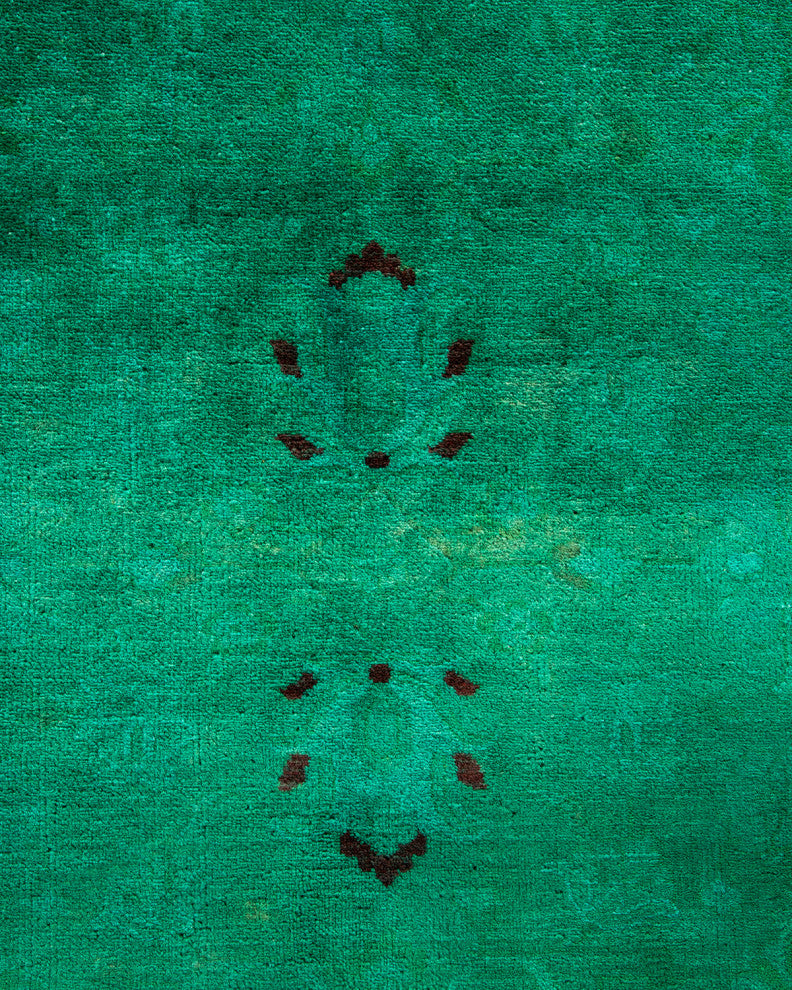 Fine Vibrance, One-of-a-Kind Handmade Area Rug Green, 15'6"x12'3"