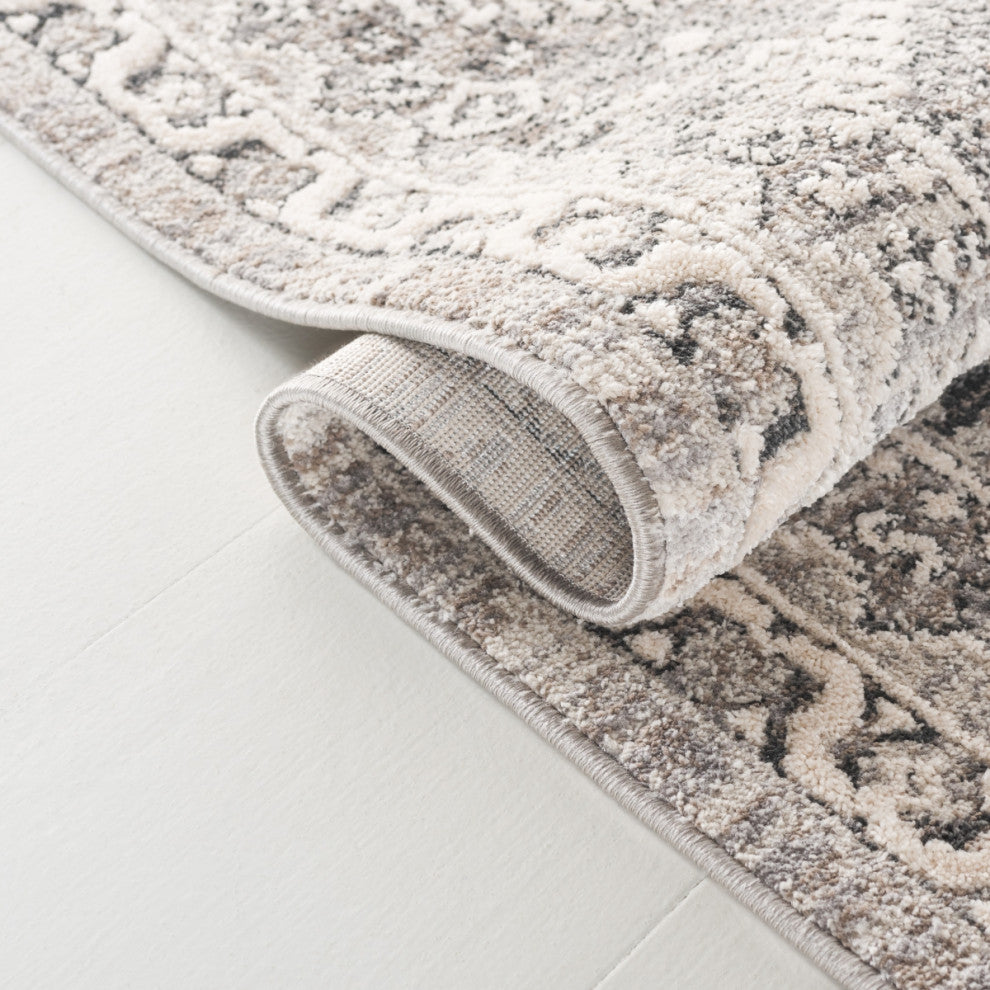 Lauren Ralph Lauren Collection Clover LRL1274 Rug, Grey/Dark Grey, 2'x8'