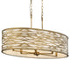 Varaluz-348N06HG-Six Light Pendant Havana Gold
